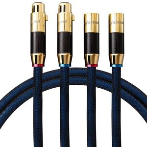 Viborg Audiocrast Pair HiFi Audio 3 Pin XLR Male to XLR Female Microphone Cable